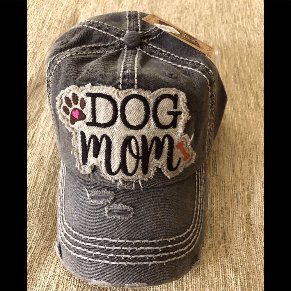 COPY - Brand new “dog mom” dark grey cap